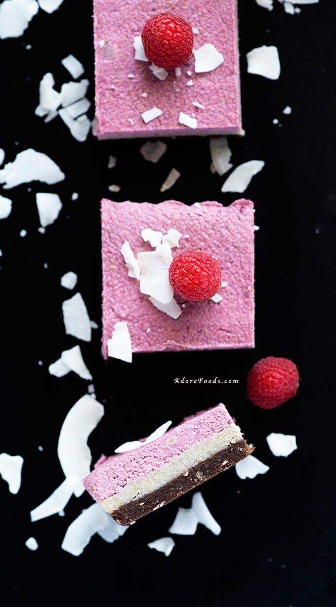 Raw Vegan Raspberry Cheesecake